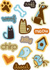 ki Memories "Playful Pets Icons" Pop Art Sticker Accents
