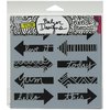 The Crafters Workshop - Stencil: Mini Word Arrows 6"x6"