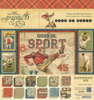 Graphic 45: Good ol' Sport Paper Pad 8"x8"