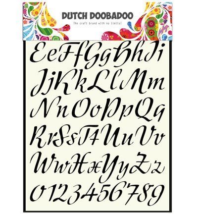 Dutch Doobadoo - Stencil: Alphabet 3