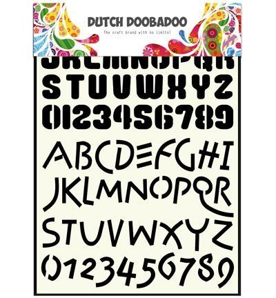 Dutch Doobadoo - Stencil: Alphabet 4