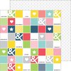 Pinkfresh Studio - Life Noted: Checker Board Paper 12x12"