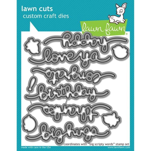 Lawn Fawn - Lawn Cuts: Big Scripty Words