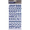 Thickers: MaCaw - cobalt (Blue Glitter Chipboard Letters)