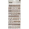 American Crafts - Thickers: Cedar - Foam Letter Stickers (167 St., woodgrain)