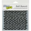 The Crafters Workshop - Stencil: Micro Bricks 6"x6"