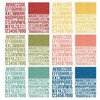 Simple Stories - Color Vibe: Alpha Sticker Book - Bold (12 Blatt)