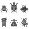 Tim Holtz - Idea-ology: Adornments - Entomology (6 Stück)
