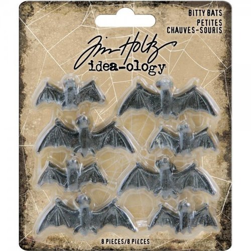 Tim Holtz - Idea-ology: Bitty Bats (8 Stück)
