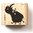 Cats On Appletrees - Holzstempel: Nashorn Elvira
