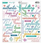Pinkfresh Studio - Keeping It Real: Puffy Phrase Stickers (75 St.)