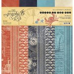 Graphic 45 - Catch of the Day: Patterns & Solids Paper Pad 12x12" (16 Bögen)