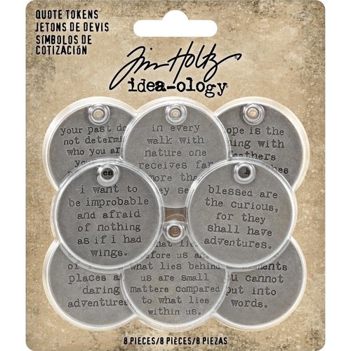 Tim Holtz - Idea-ology: Quote Tokens (8 St.)