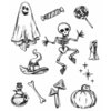 Stampers Anonymous - Tim Holtz: Halloween Doodles Cling Stamps