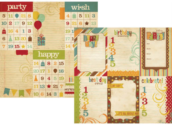 Simple Stories - Happy Day: 4x6 Vertical Journaling Card Elements 12"x12"
