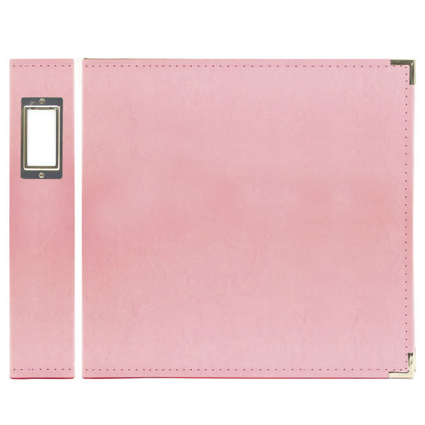 WRMK Classic Leather D-Ring Album 12x12", Pretty Pink (rosa)