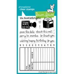 Lawn Fawn - Clear Stamps: Check This Out