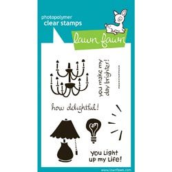 Lawn Fawn - Clear Stamps: How Delightful - VERGILBT -