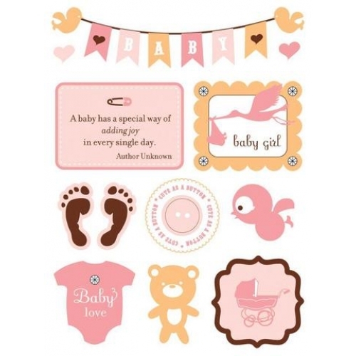 Making Memories - Design Shop Stickers: Baby Girl