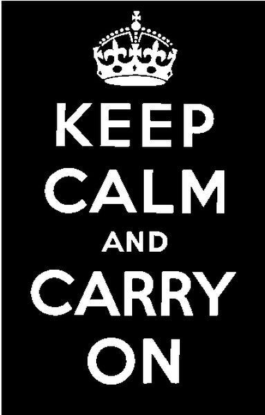 Personal Impressions - Clear Stamp: Keep calm and carry on