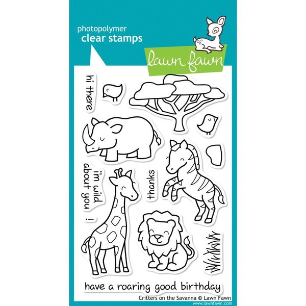 Lawn Fawn - Clear Stamps: Critters on the Savanna