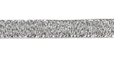 Weihnachtsband: silber, 10mm