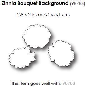 Memory Box - Stanze: Zinnia Bouquet Background