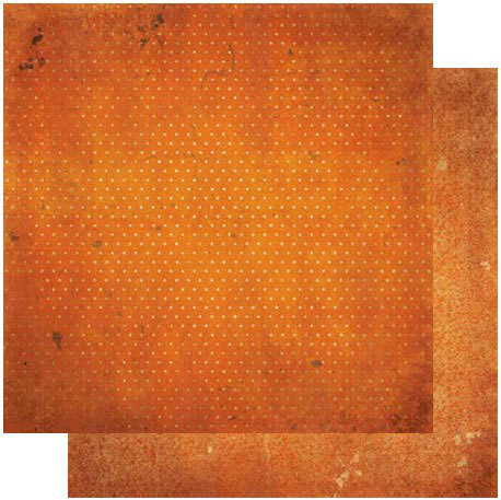BoBunny - Double Dot Vintage: Burnt Orange Vintage Paper 12x12" (A)