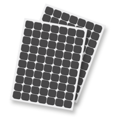 Scrapbook Adhesives: 3D Foam Squares Regular, schwarz