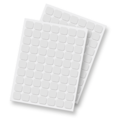 Scrapbook Adhesives: 3D Foam Squares Regular, weiß
