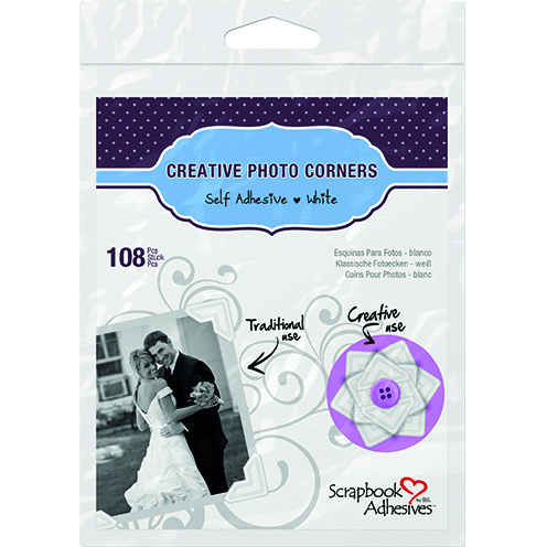 Scrapbook Adhesives: Photo Corners, weiß