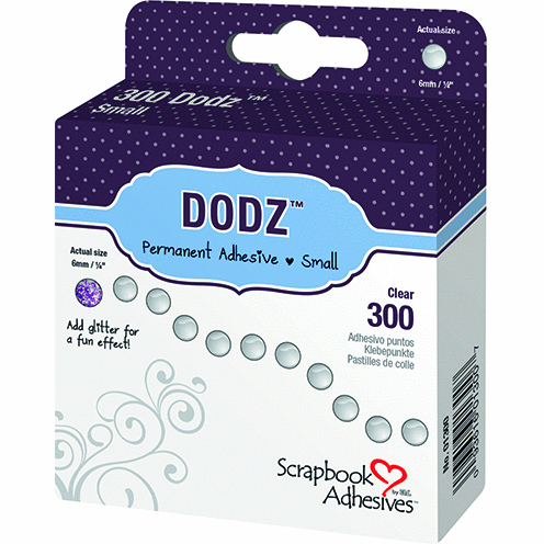 Scrapbook Adhesives: Adhesive Dots - Small 6mm 300 St. (Glue Dots)