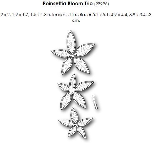 Memory Box - Stanze: Poinsettia Bloom Trio