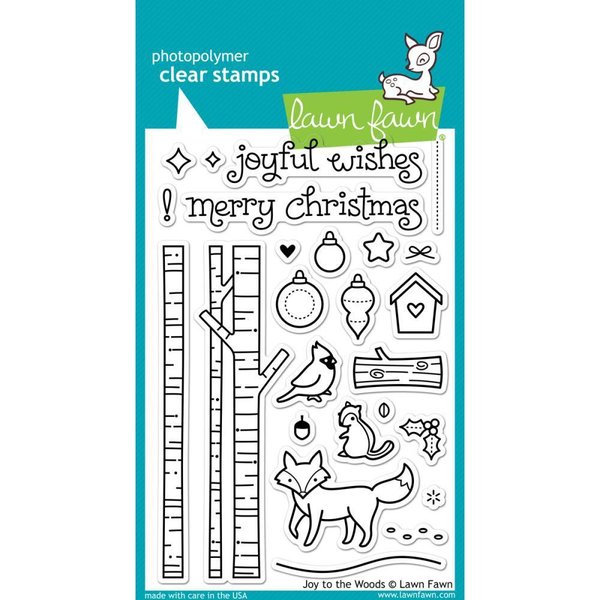 Lawn Fawn - Clear Stamps: Joy to the Woods