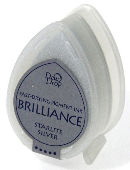 Brilliance Dew Drop Pigment Ink: Starlite Silver