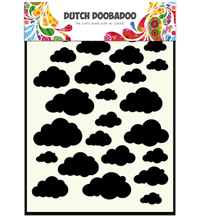 Dutch Doobadoo - Stencil: Clouds