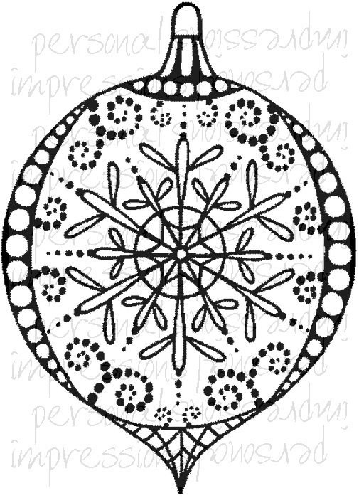 Crafty Impressions - Clear Stamp: Snowflake Bauble