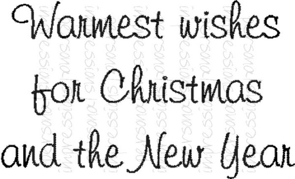 Crafty Impressions - Clear Stamp: Warmest Wishes for Christmas