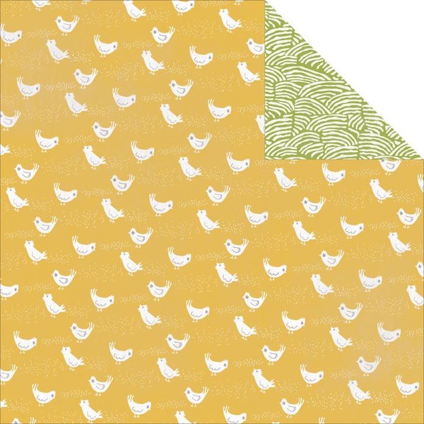 Echo Park - Made From Scratch: Cheerful Chickens Paper 12"x12"