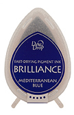 Brilliance Dew Drop Pigment Ink: Mediterranean Blue
