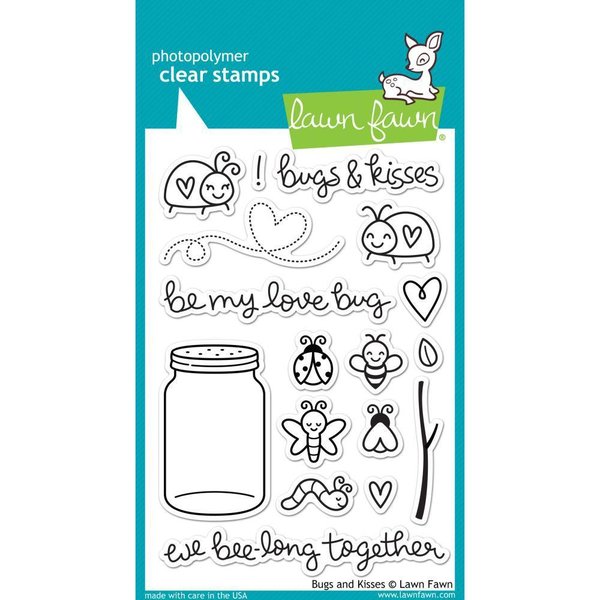 Lawn Fawn - Clear Stamps: Bugs and Kisses