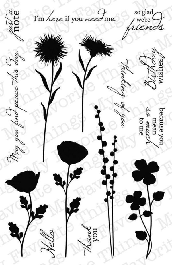 My Favorite Things - Clear Stamps: Peaceful Wildflowers