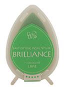 Brilliance Dew Drop Pigment Ink: Pearlescent Lime