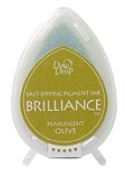 Brilliance Dew Drop Pigment Ink: Pearlescent Olive