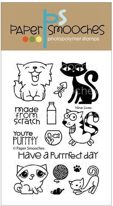 Paper Smooches - Clear Stamps: Nine Lives