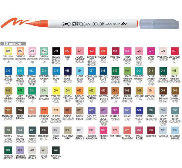 SONDERPREIS: Kuretake: ZIG Clean Color Real Brush