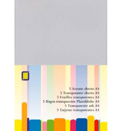 Acetate / Transparente Folie: DIN A4 (5 Bogen)