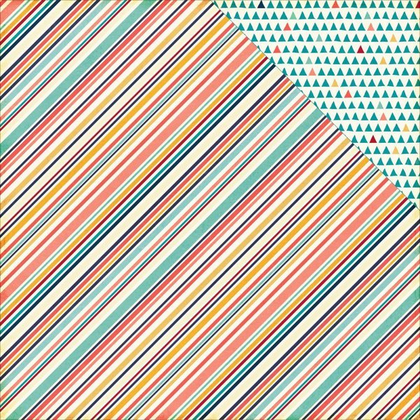 Echo Park - The Story Of Our Family: Multi Stripe Paper 12"x12"