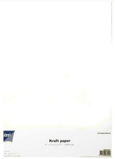 Joycrafts - Kraftpapier: Weiß A4 (20 Blatt)