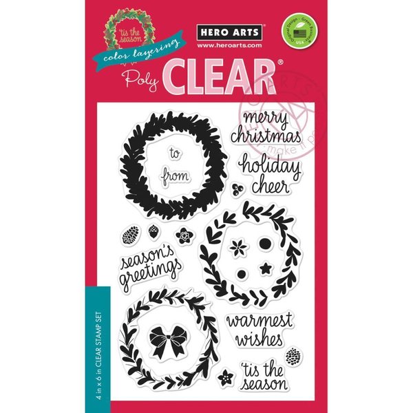 Hero Arts - Clear Stamps: Color Layering Wreath